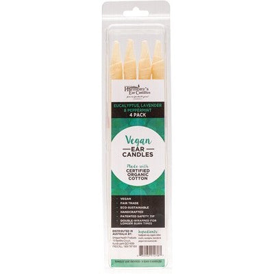 Harmony's Ear Candles Vegan 2 And 4 Pack, Eucalyptus Lavender & Peppermint Scented