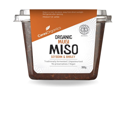 Ceres Organics Barley Miso 300g, Mugi (Soybean & Barley) Certified Organic