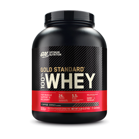 Optimum Nutrition Gold Standard 100% Whey 5lb, Coffee Flavour