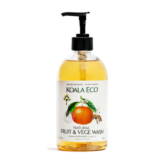 Koala Eco Natural Fruit & Vegetable Wash 500ml, Mandarin Essential Oil