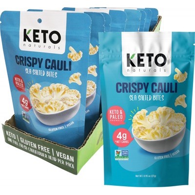 Keto Naturals Crispy Cauli Bites 27g, Sea Salt Flavour