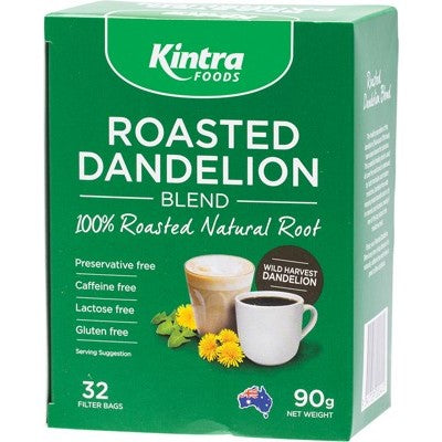 Kintra Foods Roasted Dandelion Blend, 32 Tea Bags