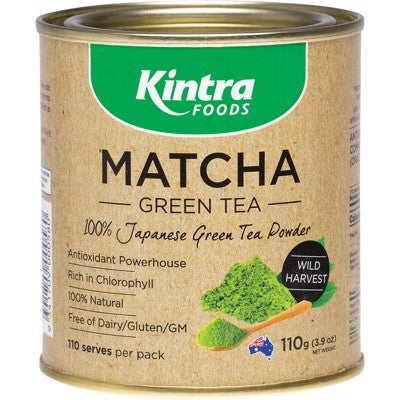 Kintra Foods Matcha Green Tea Powder 110g, 100% Japanese Green Tea Powder