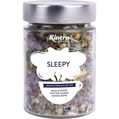 Kintra Foods Sleepy Tea, Loose Leaf 40g, (Glass Jar)