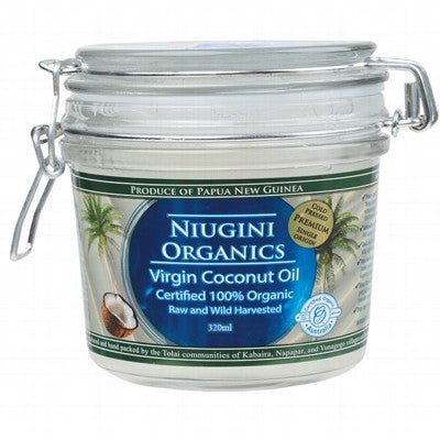 Niugini Organics Virgin Coconut Oil 320mL, 650mL Or 1000mL, Certified 100% Organic