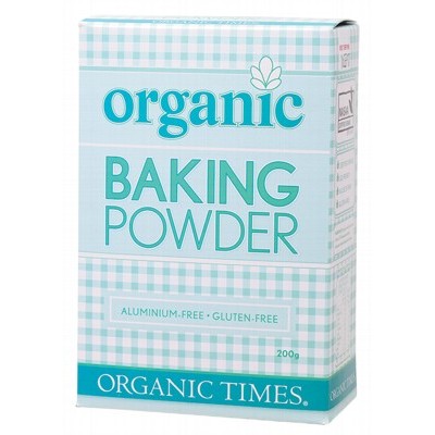Organic Times Baking Powder 200g, Aluminium-Free & Certified Organic