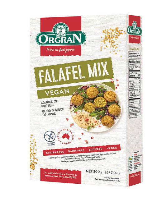 Orgran Falafel Mix 200g, Gluten Free & Australian