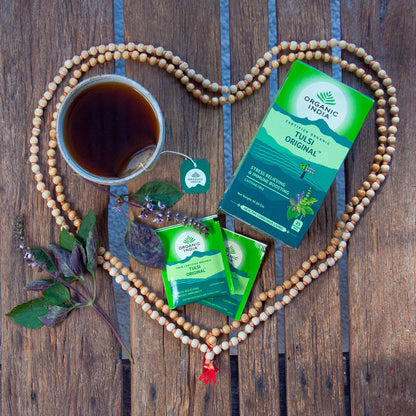 Organic India Wellness Tea Tulsi Favourites Assortment, 25 Herbal Tea Bags; Certified Organic