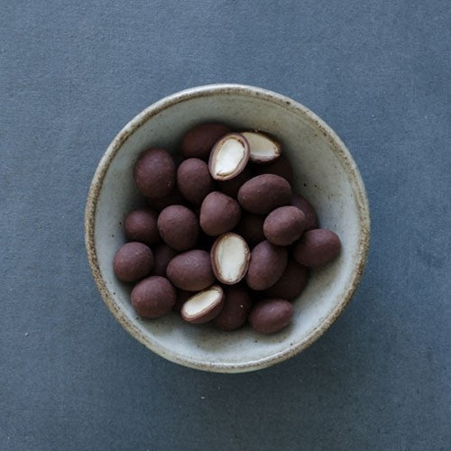 Loving Earth Almonds Coated in Coconut Mylk & Salted Caramel Choc 100g, Activated & Certified Organic