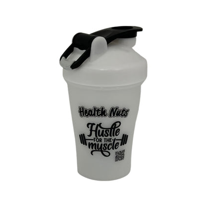Health Nuts Protein Shaker 400ml, Charcoal Or White