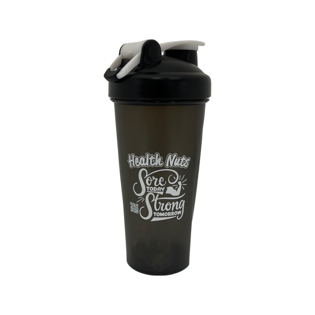 Health Nuts Protein Shaker 600ml, Charcoal