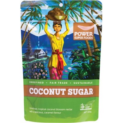 Power Super Foods Coconut Sugar "The Origin Series" 200g, 500g Or 1Kg, Certified Organic