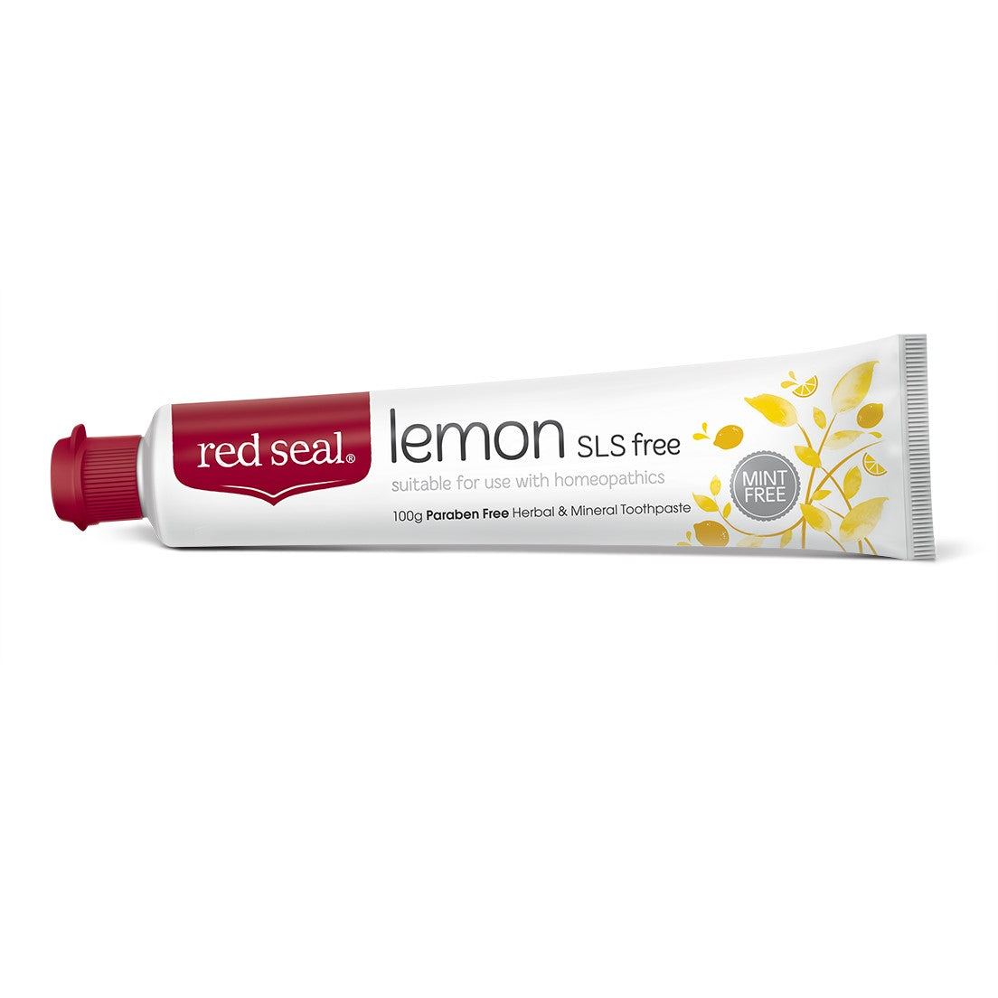 Red Seal Toothpaste 100g, Lemon Flavour; SLS & Mint Free