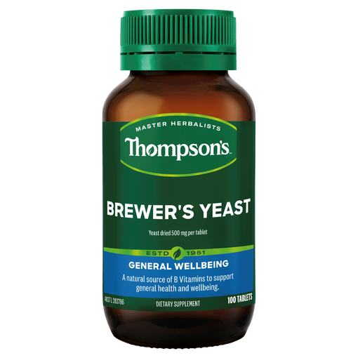 Thompson's Brewer's Yeast 100 Tablets, Natural Source Of B Vitamins