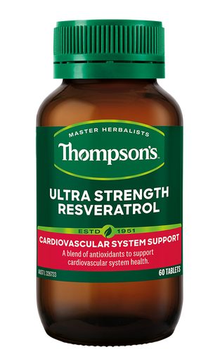 Thompson's Ultra Strength Resveratrol, 60 Tablets Cardiovascular Support