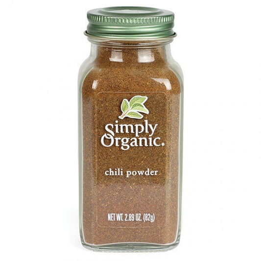 Simply Organic Chili Powder 82g, (Glass Jar)