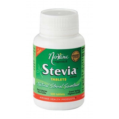 Nirvana Organics Stevia 150 Tablets, 250 Tablets Or 500 Tablets, Certified Organic
