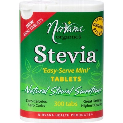 Nirvana Organics Stevia 'Easy Serve Mini' 300 Tablets, Certified Organic