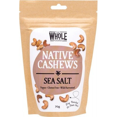 The Whole Foodies Native Cashews 70g Sea Salt Flavour