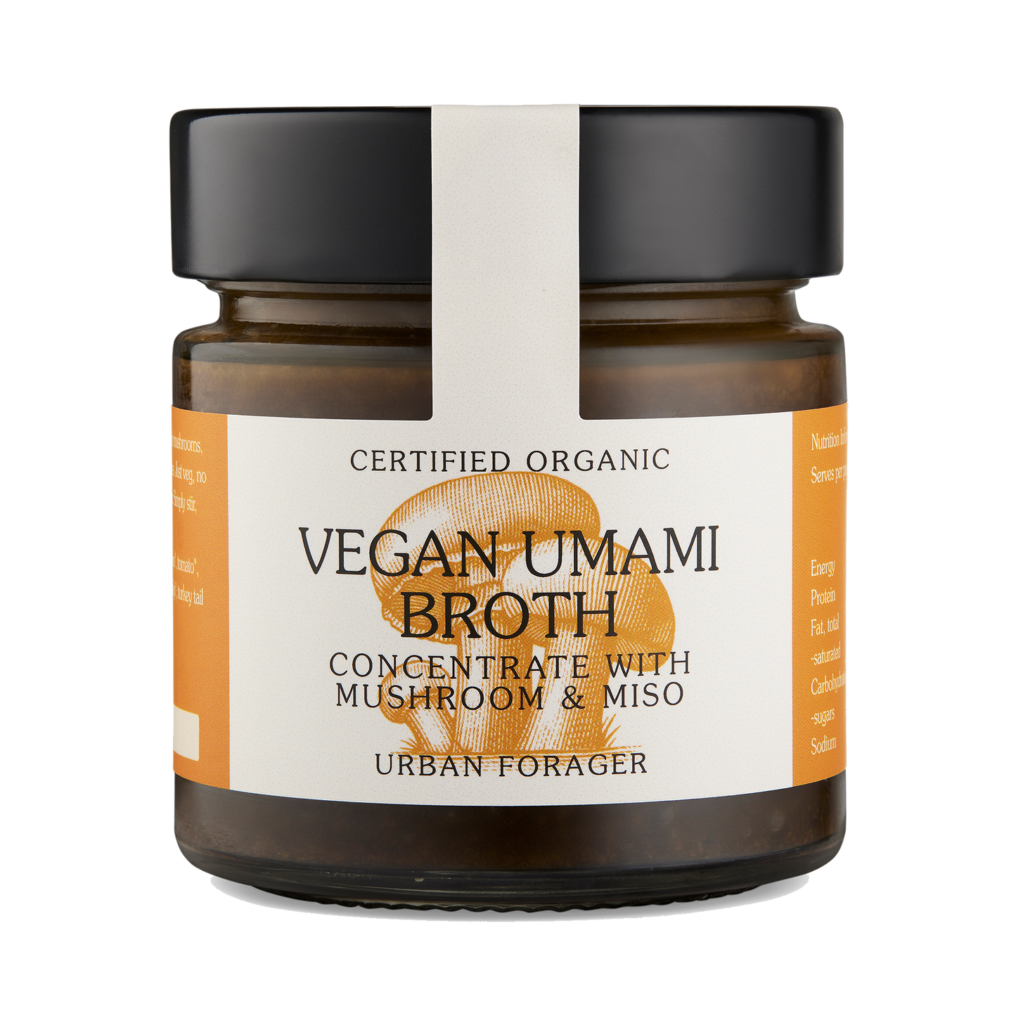 Urban Forager Vegan Umami Broth Concentrate 250g, Australian & Certified Organic With Mushroom & Miso
