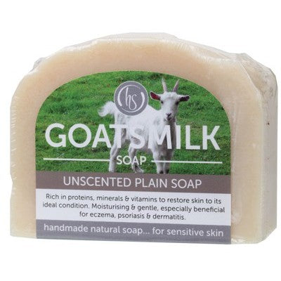 Harmony Soapworks Unscented Plain Goats Milk Soap 140g