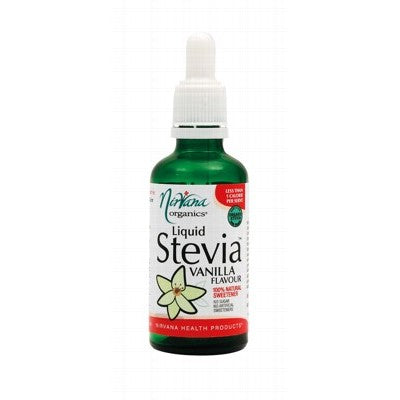 Nirvana Organics Organic Stevia Liquid 50ml Vanilla