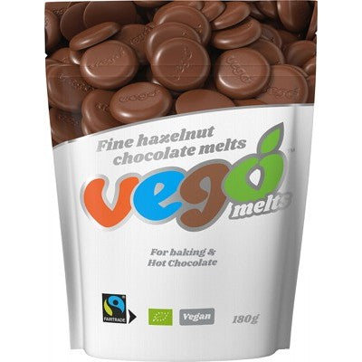 Vego Chocolate Melts 180g, Fine Hazelnut Buttons