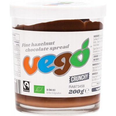 Vego Hazelnut Chocolate Spread 200g, Crunchy