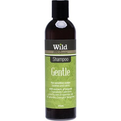 Wild Shampoo 250ml Gentle-For Sensitive Scalps. Soothes & Calms.