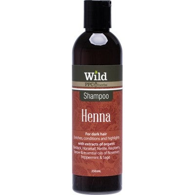 Wild Shampoo 250ml Henna-For Dark Hair