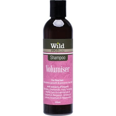 Wild Shampoo 250ml, Volumiser-For Fine Hair & Stimulates Growth