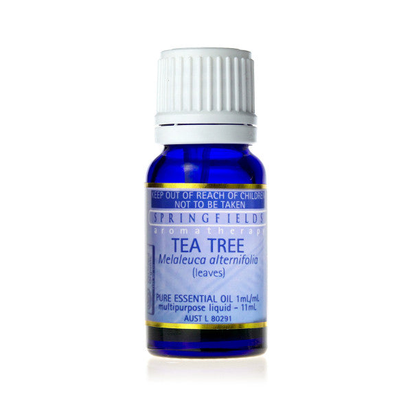 Springfields Aromatherapy Oil, Certified Organic, Tea Tree 11ml